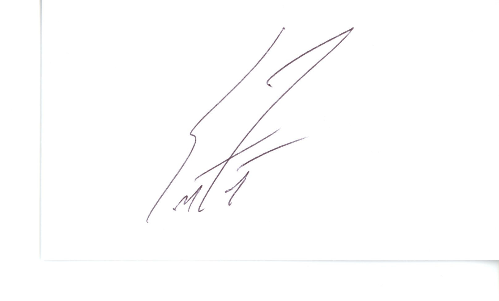 Scott Frost Signed Index Card