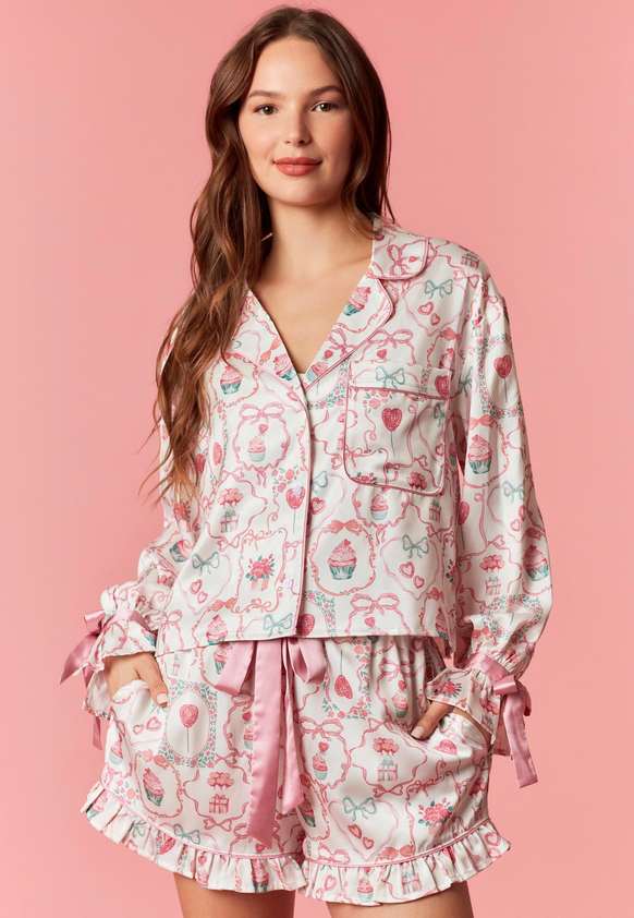 Frosted Confections Satin Pajama Set