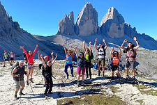 Trekking di gruppo alle Tre cime di Lavaredo