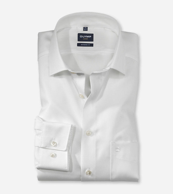 Miniaturbild: OLYMP Luxor Businesshemd, modern fit, Button-Down, Weiß