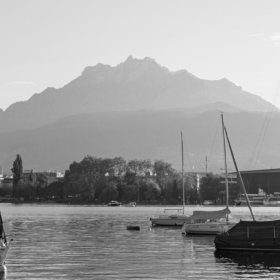 Black-and-white motif from Luzern