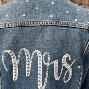 Custom Crystal Jean Jacket