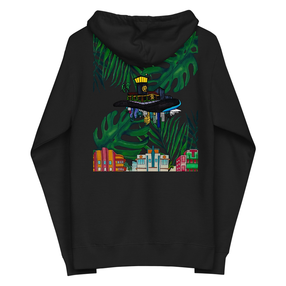 Thumbnail: RUNWAY RINALDI X PLANT LIFE - ZIP UP ART HOODIE