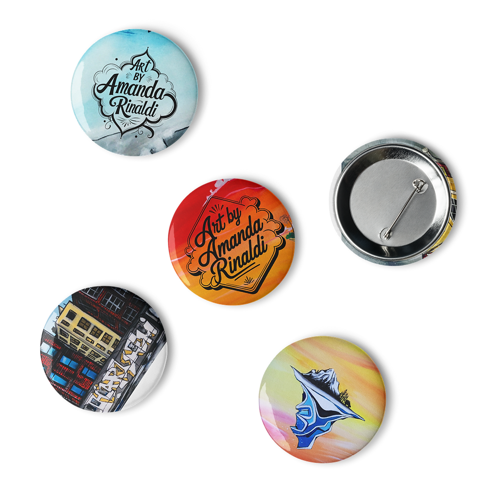 Thumbnail: MINI ART BUTTONS (Set of 5) – Art You Can Wear