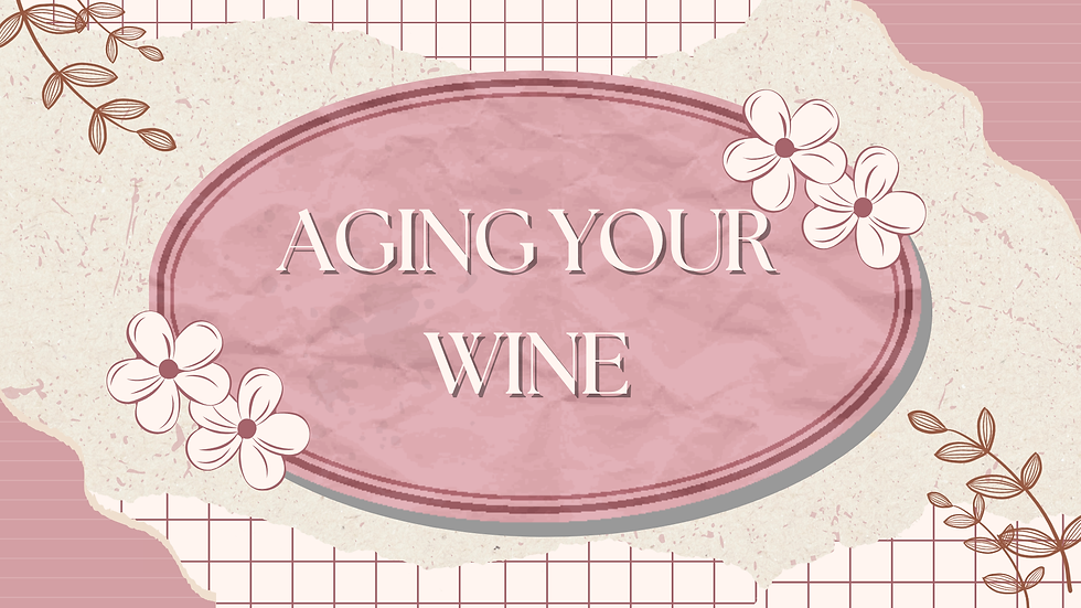 The rundown on aging your wine