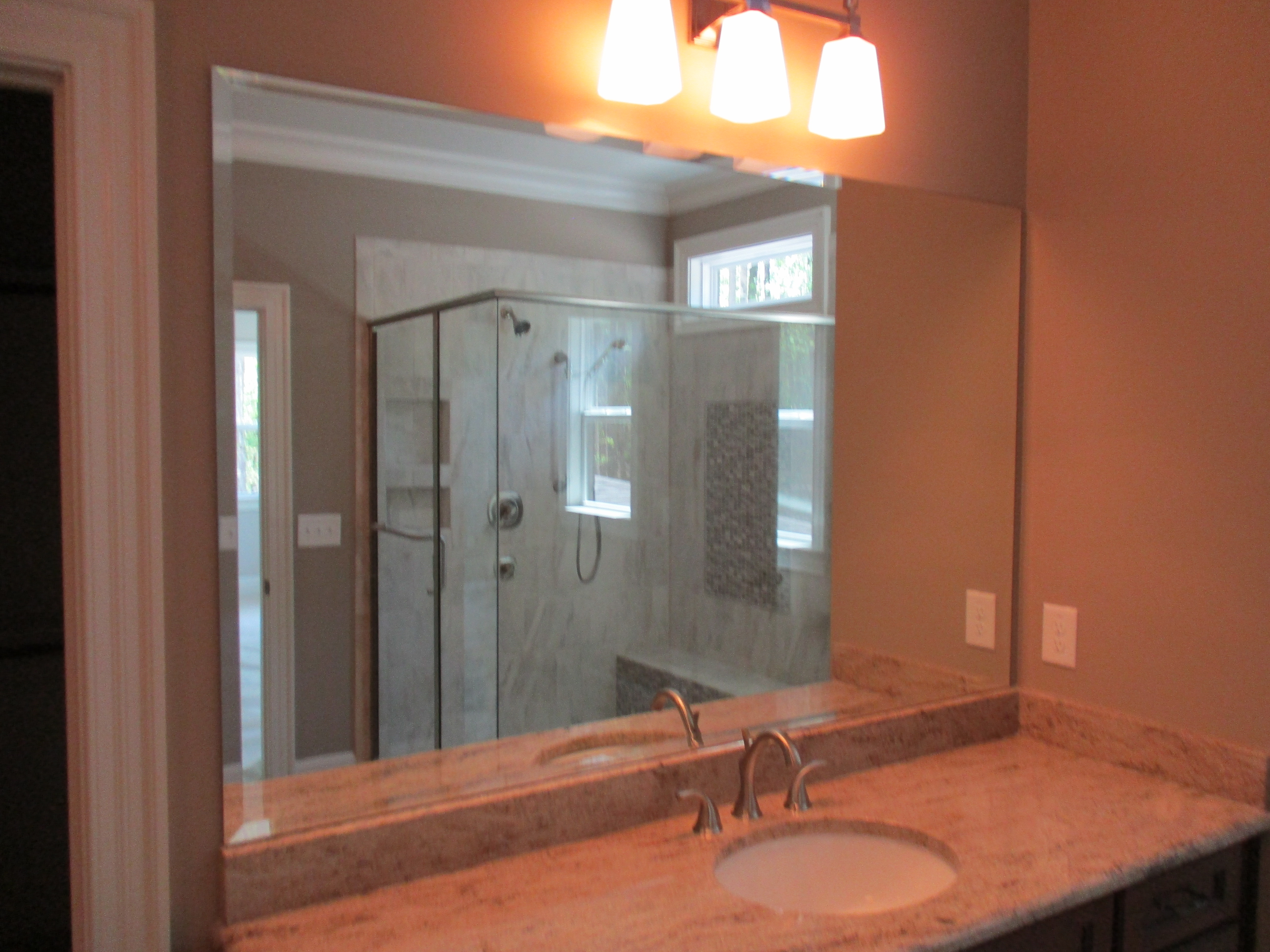 FULL WIDTH 1" BEVELED MIRROR