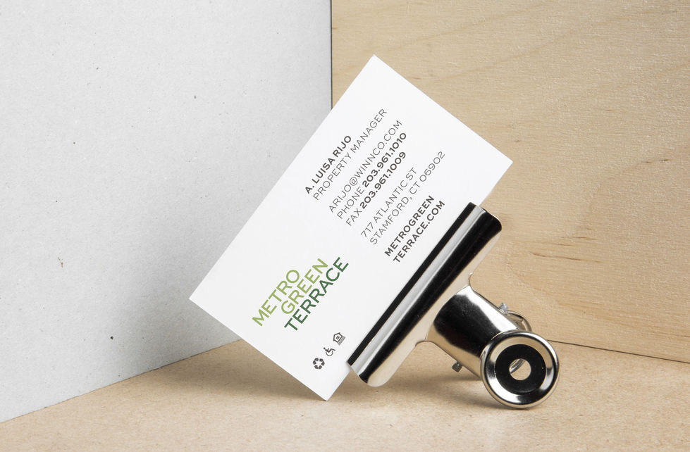 Metro Green Terrace - Visual Identity Development - Stationery Suite