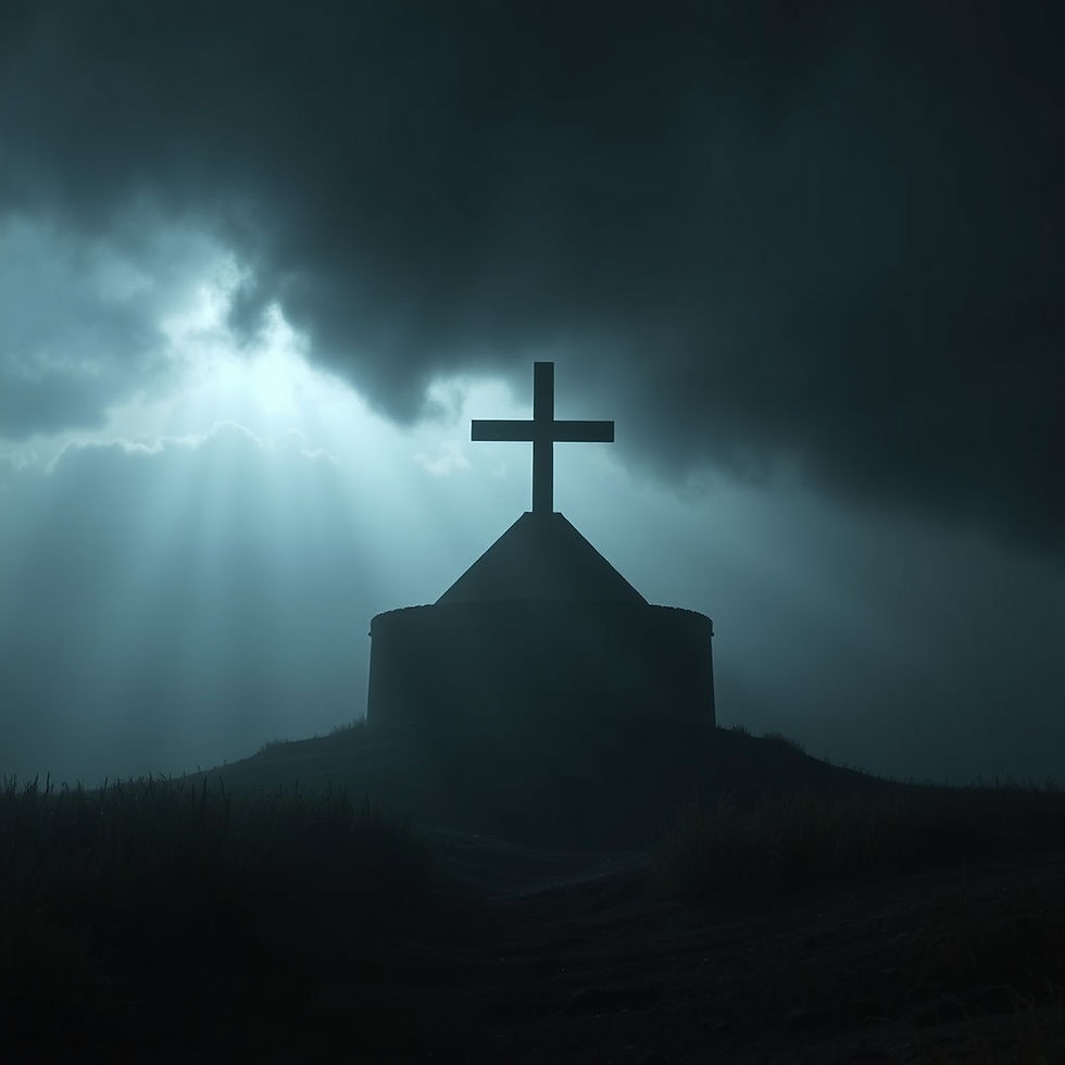 create for me a darkend photo with a christian theme.jpg