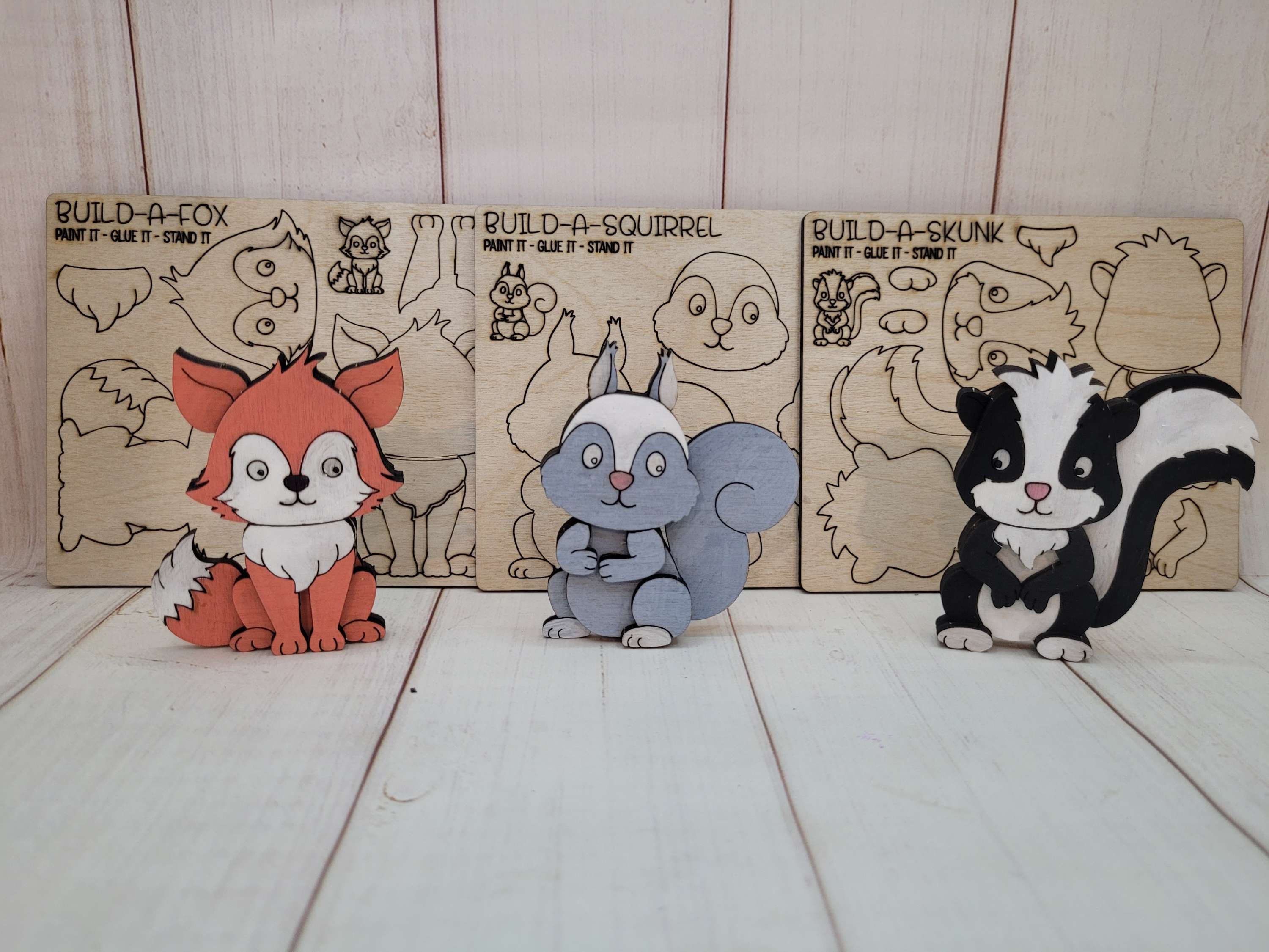 Build-a-Woodland Animal (Set of 3)