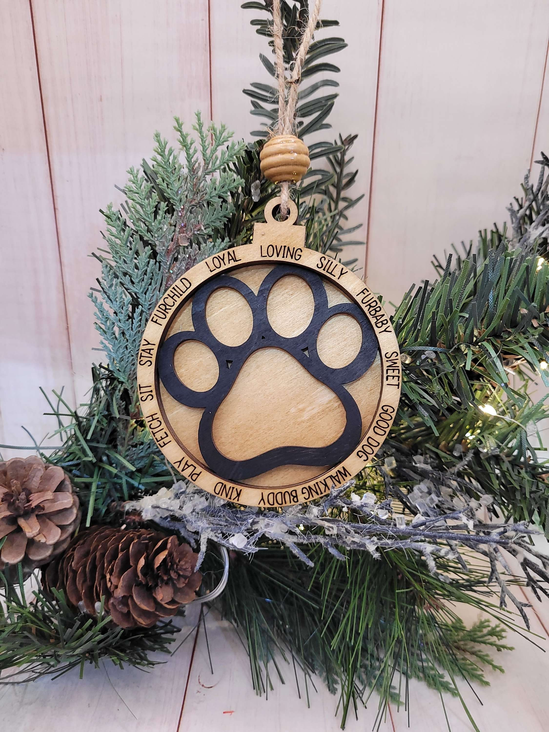 Dog Paw Ornament
