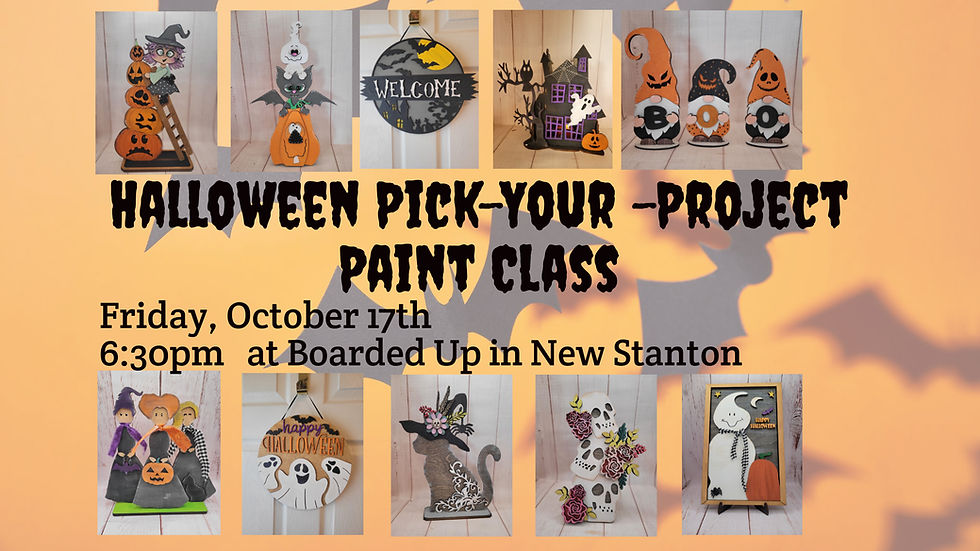 Halloween Pick-your-project Class