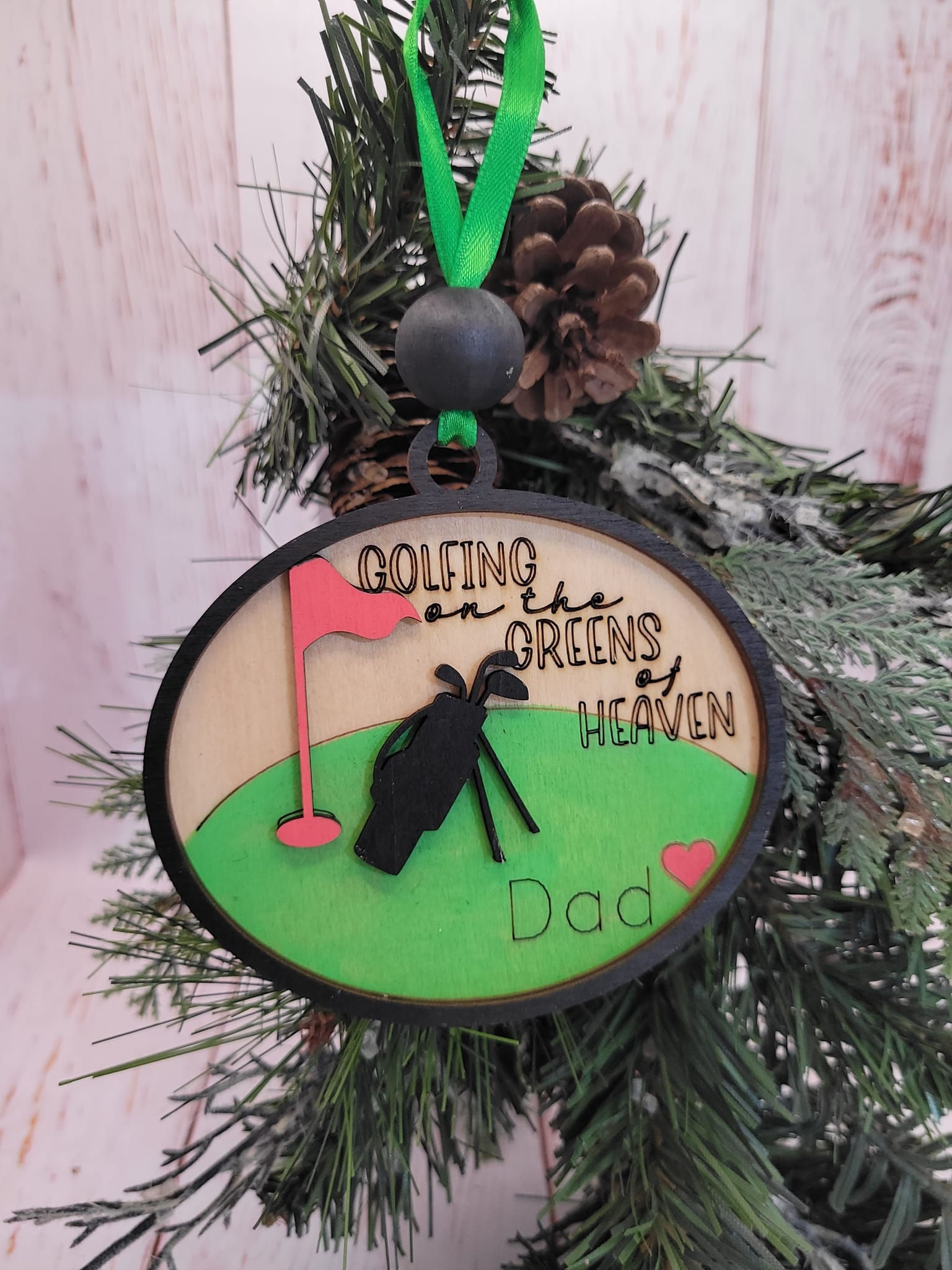 Golfing on the Greens of Heaven Ornament