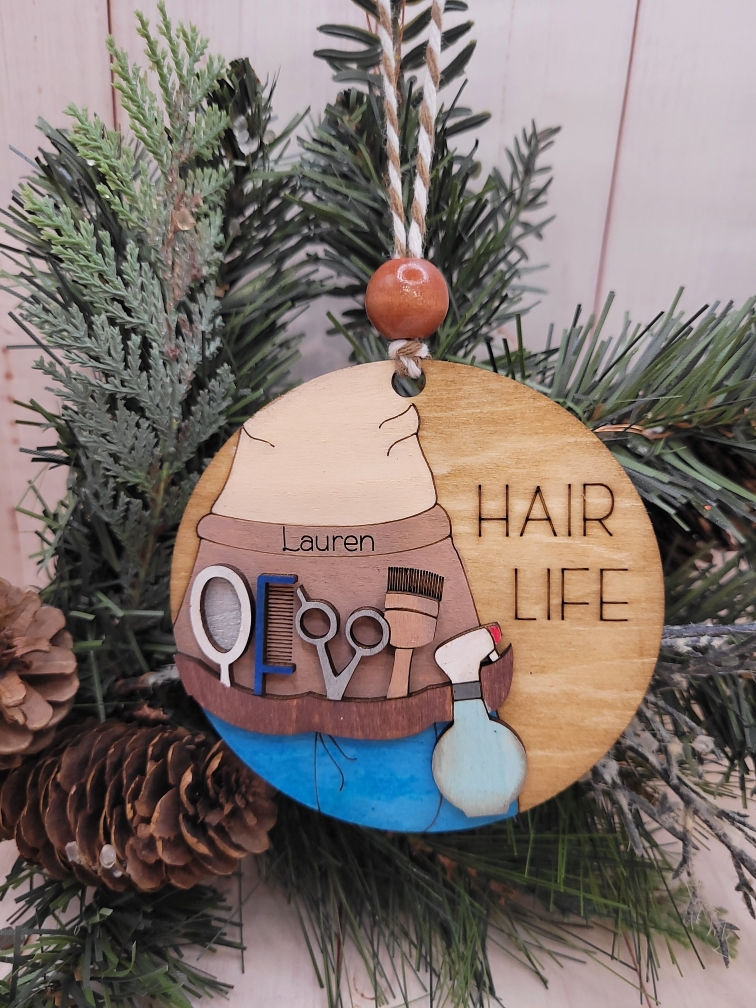 Hair Stylist Ornament 