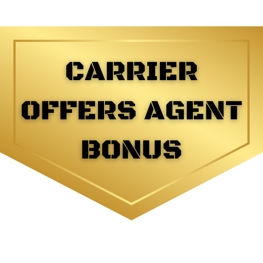 Carrier Offers Agent Bonus Graphic