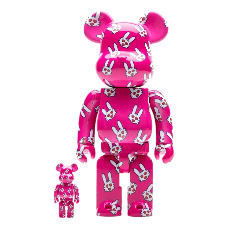 400% + 100% Bearbrick Hitohata & Rabbit (Kiyoshiro Imawano 50th Celebration)
