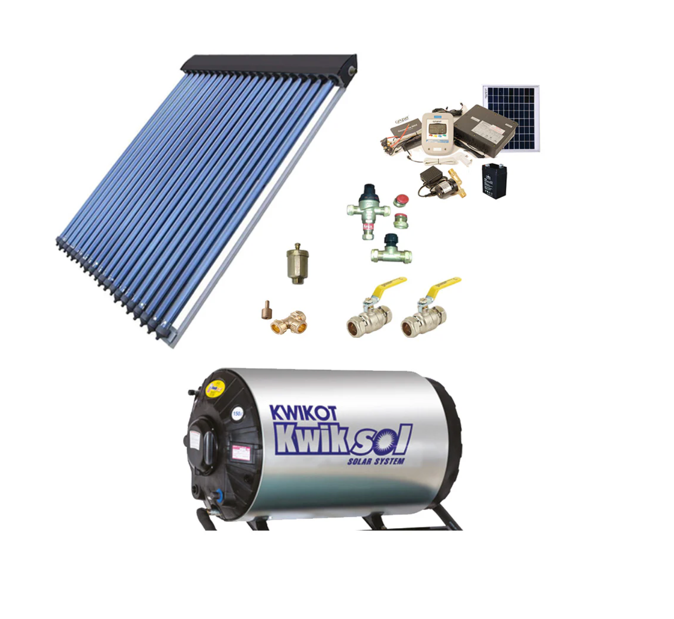 150L Direct Pumped Split System Solar Water Heating Kit