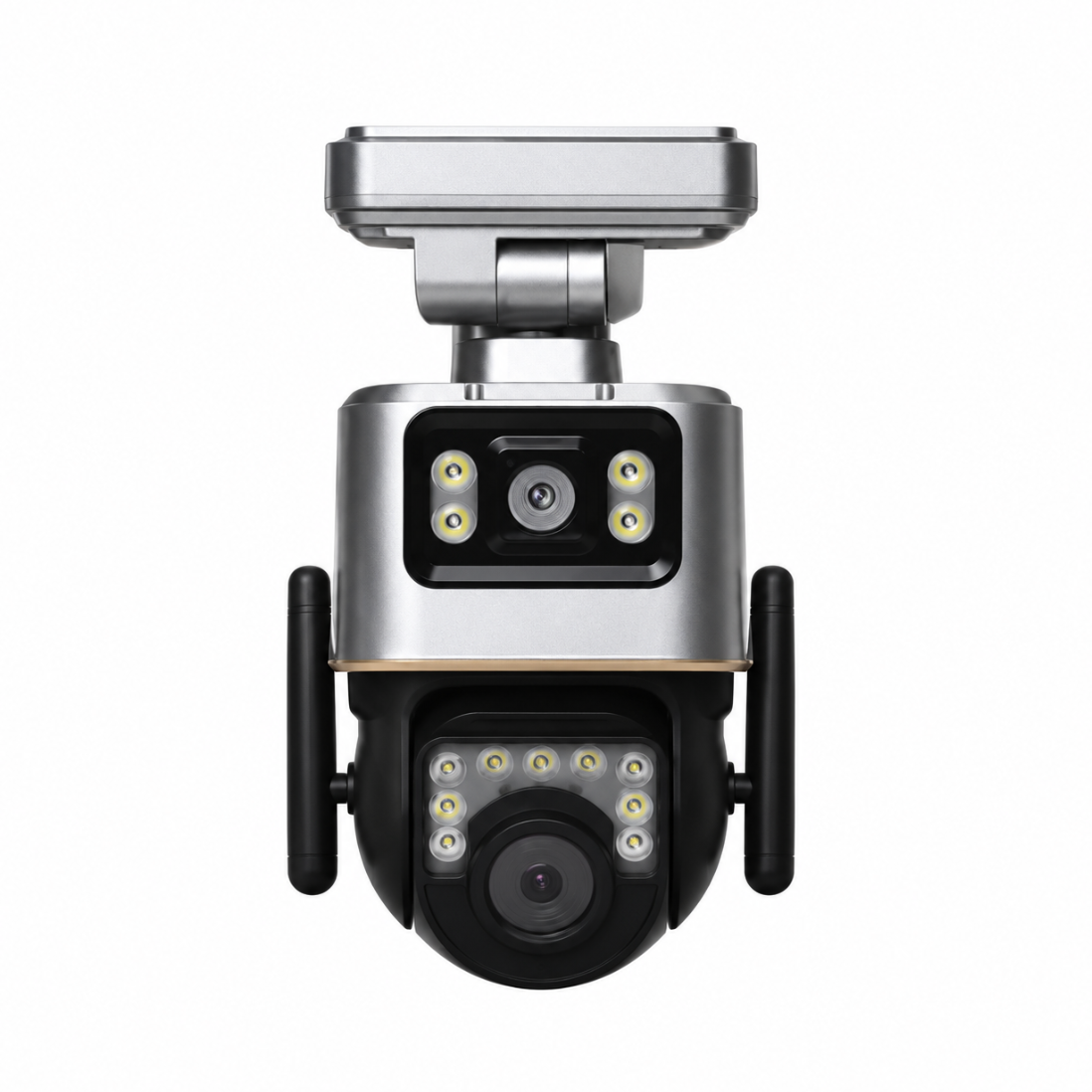 Dual-Lens Solar Wi-Fi Security Camera – Outdoor Wireless Camera