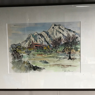 大町市在住の画家 荒井泰三さんの作品