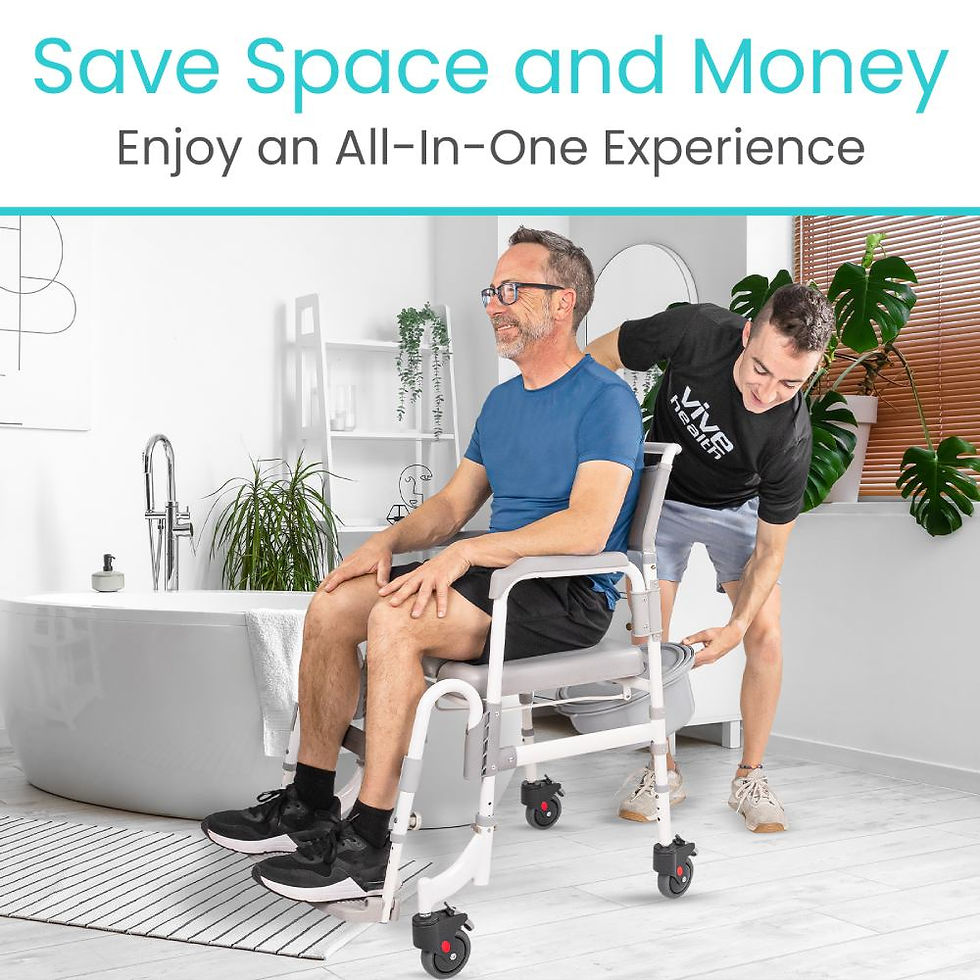 Miniatura: Shower Commode Transport Chair