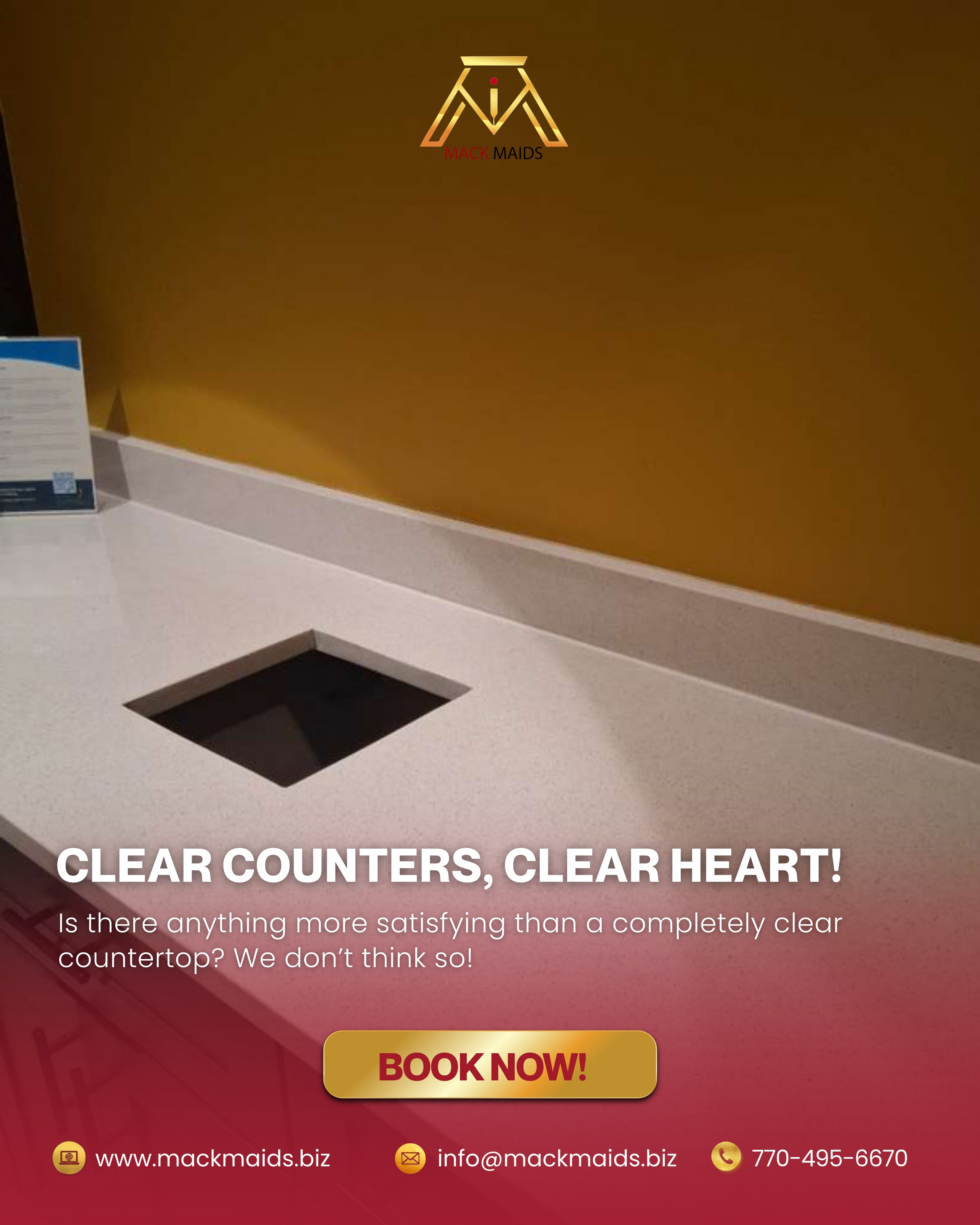 The Countertop Cure: 5 Steps to Keeping Your Surfaces Sparkling and Stress-Free