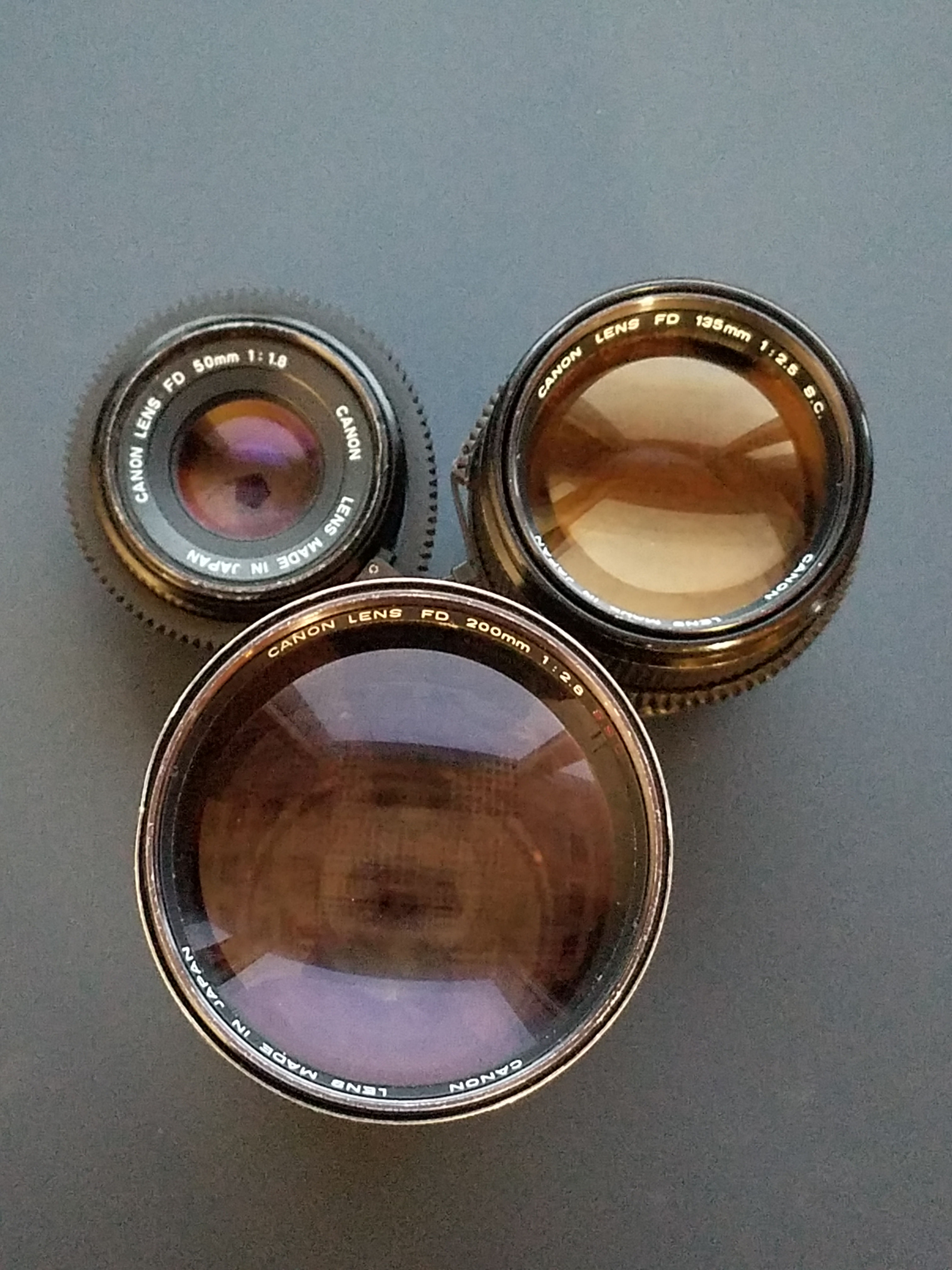 Canon FD Objektiv Set EF-Mount