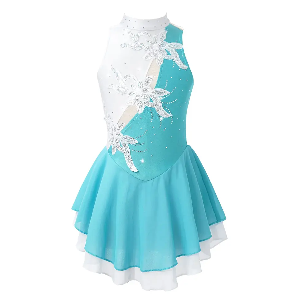 Thumbnail: Kids Girls Figure Skating Dress