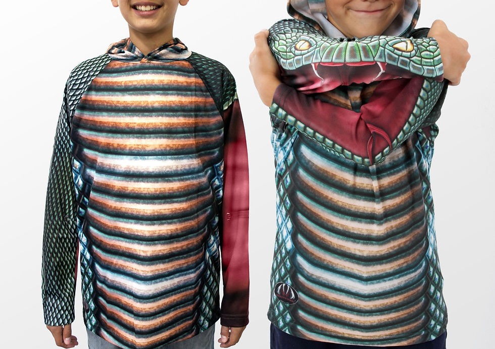 Thumbnail: COBRA SNAKE Hoodie Chomp Shirt by MOUTHMAN®