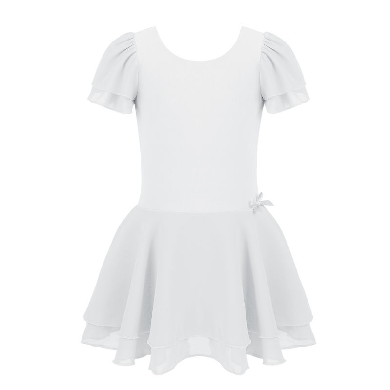 Thumbnail: Short Sleeve Cotton Dance Ballet Tutu Ballerina Dance Leotard for Girls