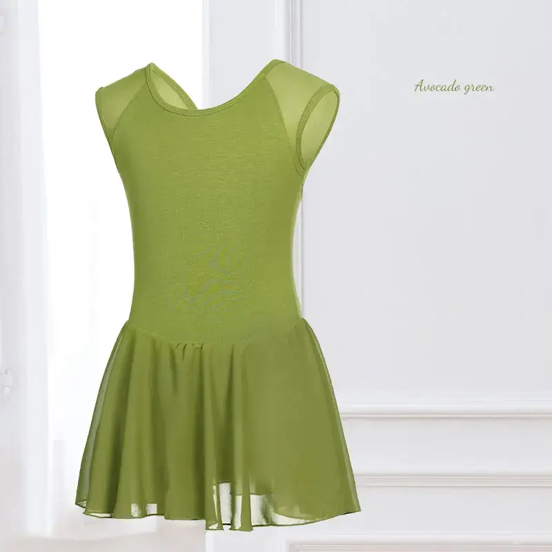 Thumbnail: Girls Ballet Dress Sleeveless Dance Leotard