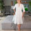 Miniatura: VESTIDO CHEMISE COM BABADO NA BARRA E MANGA3/4 E BOTÕES NA FRENTE