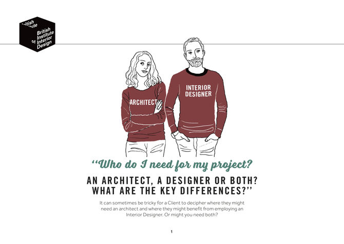 Who do I need for my project? An architect or an interior designer or both? The British Institute of
