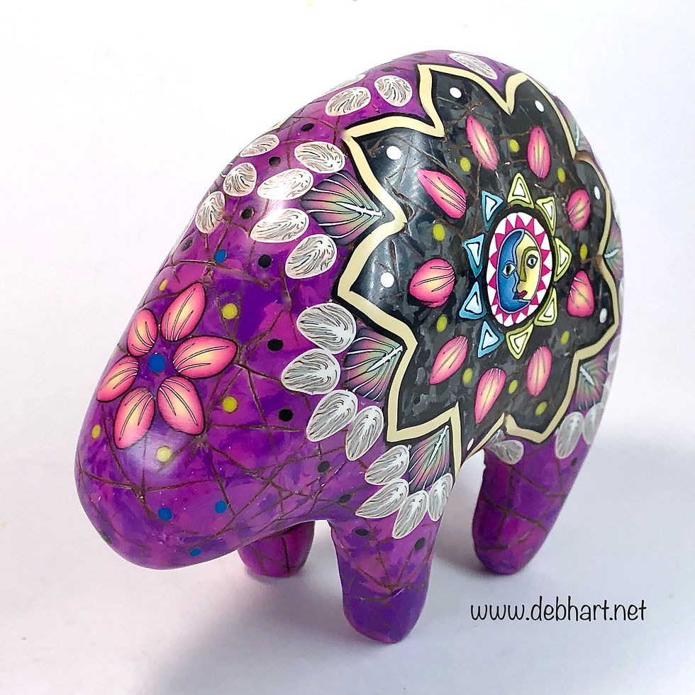 Thumbnail: Small Celestial Lovers Bear - Sodalite/Black Marble