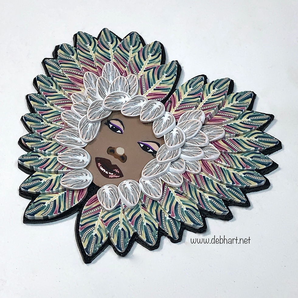 Thumbnail: Angel pin - teal/merlot/white