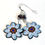 Thumbnail: Flower Power Earrings - Floral/LtBlue