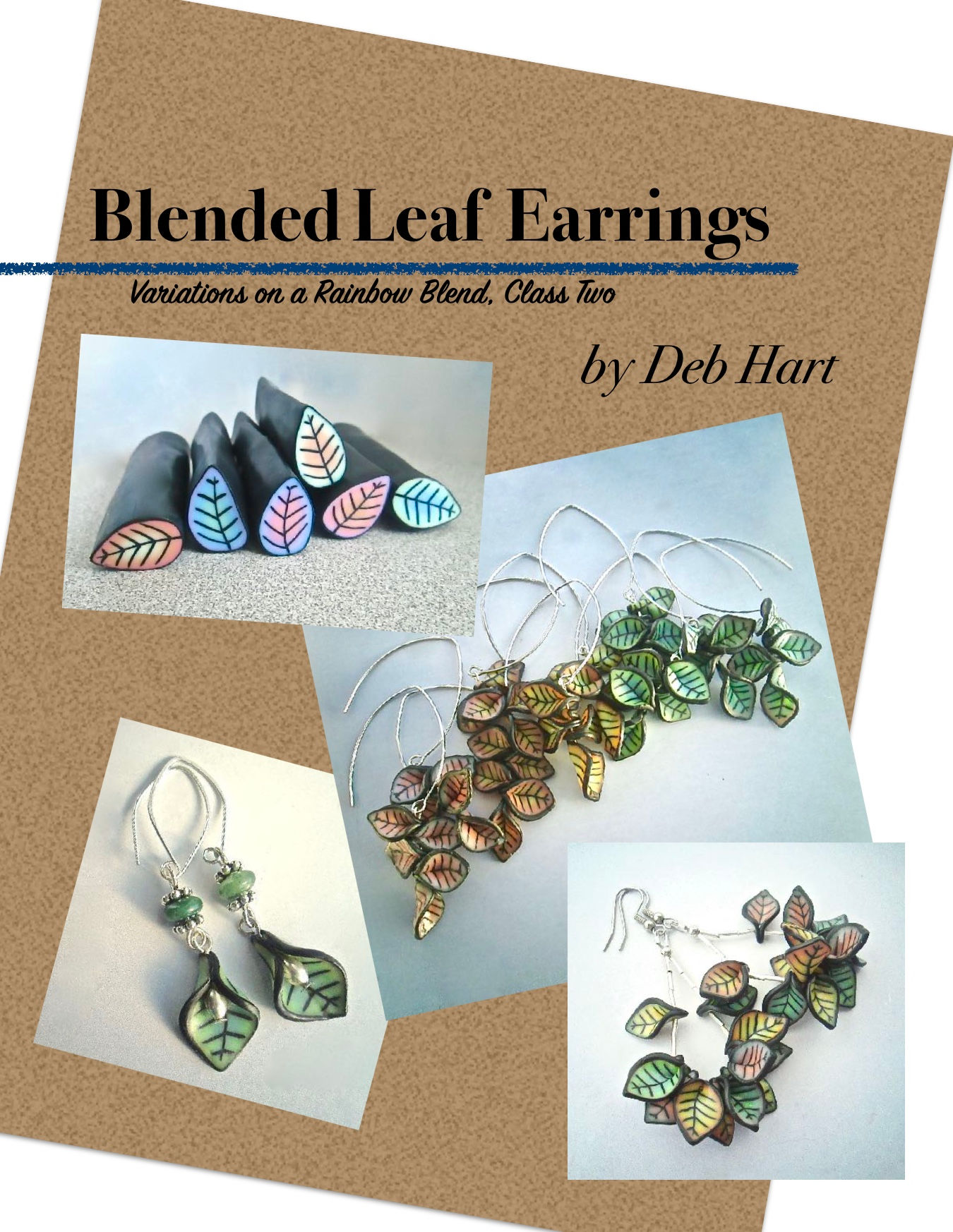 Blended Leaf Earrings Tutorial