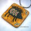 Thumbnail: Wild Boar Petroglyph Pendant - Amber Background
