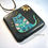Thumbnail: Small Kitty Petroglyph Pendant - Lapis Background