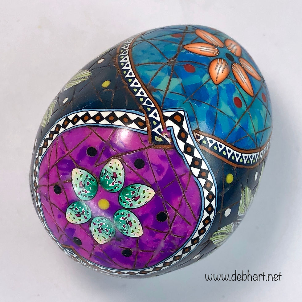 Thumbnail: Turquoise/Lapis/Sodalite Interlocking Rings Easter Egg