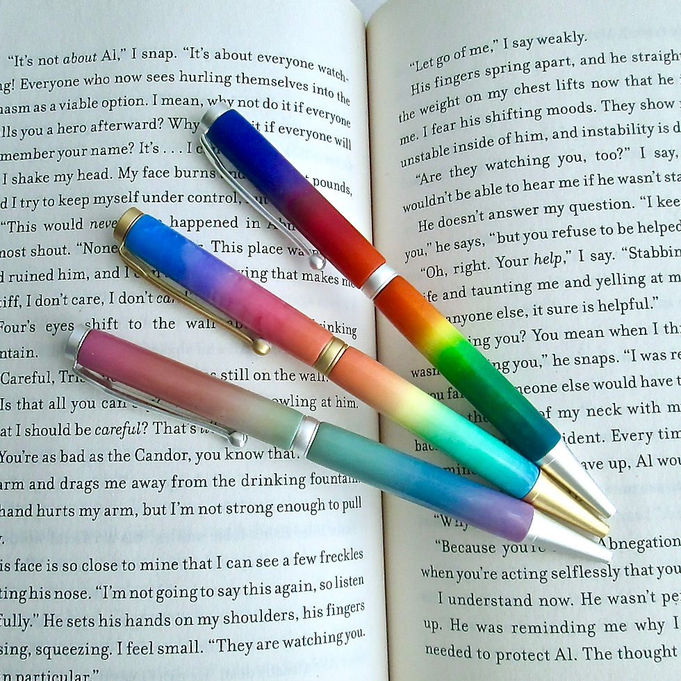 Rainbow and Art Deco Pens Tutorial