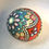 Thumbnail: Turquoise/Black Marble/Red Coral Stripes & ZigZag Easter Egg