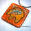 Thumbnail: Zuni Bear Petroglyph Pendant - Red Coral Background