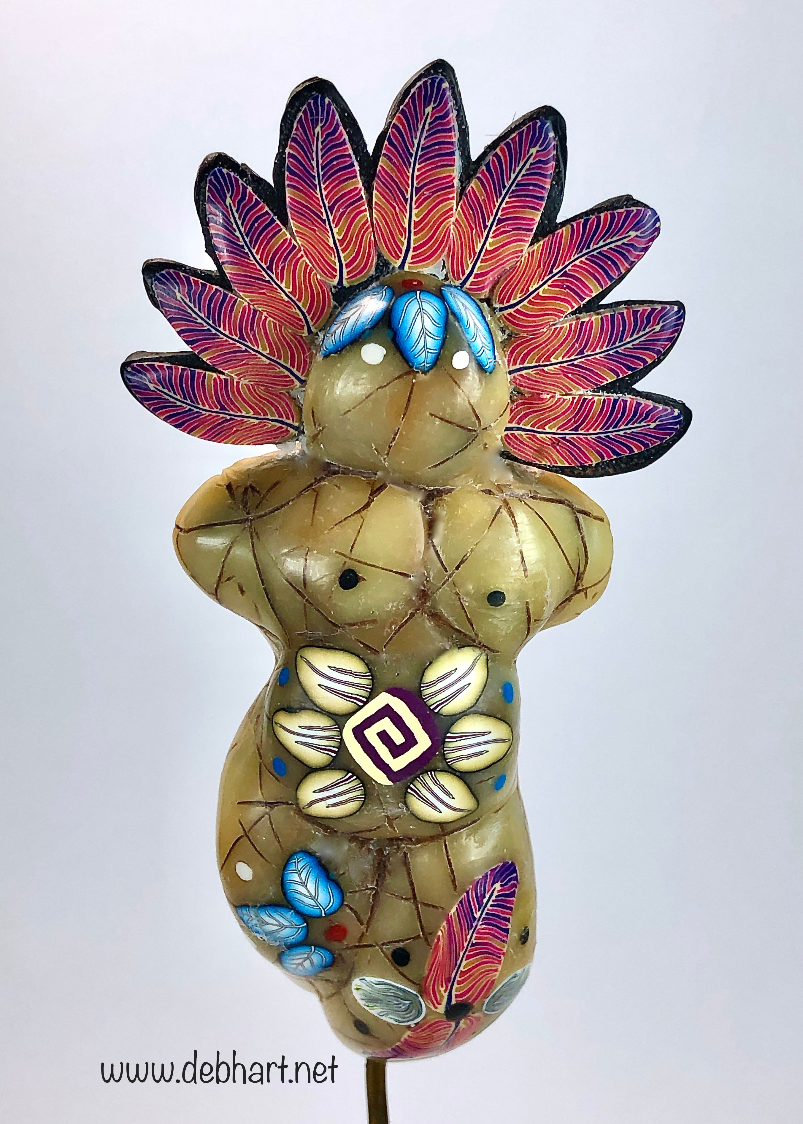 "Andromeda Gaia " Medium Gaia Statue - Amber