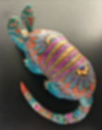 Caned Armadillo Sculpture