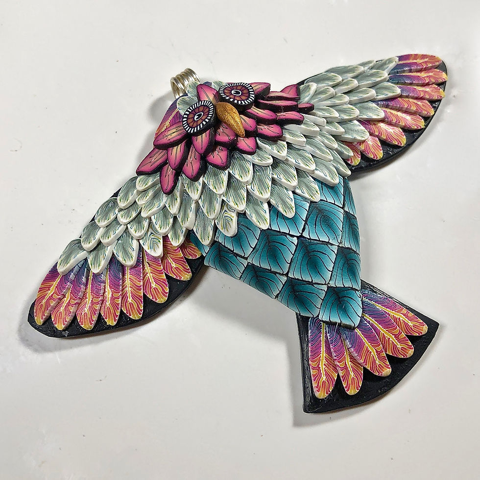 Thumbnail: Flying Owl Pendant - Tropical Blend
