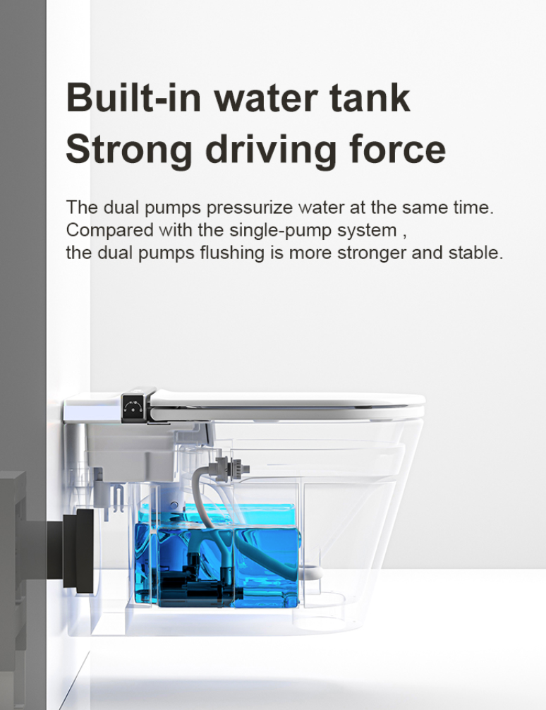 Thumbnail: Wall hung fully smart toilet model S005