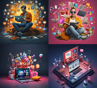 The Syndicate creates and manages content for social media platforms such as Facebook, Instagram, Twitter, LinkedIn, and others.