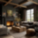 Living room wall art dog portrait.jpg