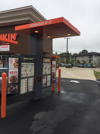 New nexgen design – interior finish-out and exterior modification for franchise food service establishment. Located on San Pedro in San Antonio, Texas