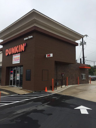 New nexgen design – interior finish-out and exterior modification for franchise food service establishment. Located on San Pedro in San Antonio, Texas