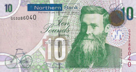 10 Pounds – 2008 – Irlanda do Norte 